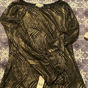 Black and Gold Body Suit